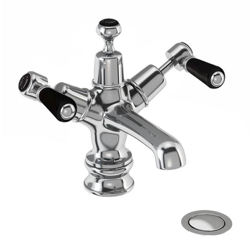 Kensington Regent basin mixer with click clack waste